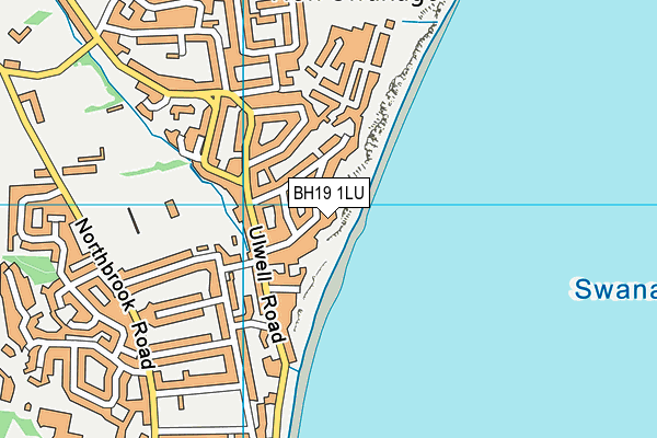 BH19 1LU map - OS VectorMap District (Ordnance Survey)