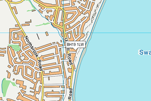 BH19 1LW map - OS VectorMap District (Ordnance Survey)