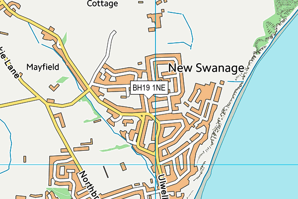 BH19 1NE map - OS VectorMap District (Ordnance Survey)