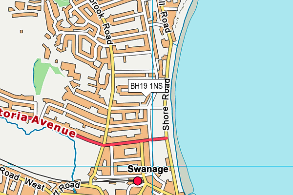 BH19 1NS map - OS VectorMap District (Ordnance Survey)