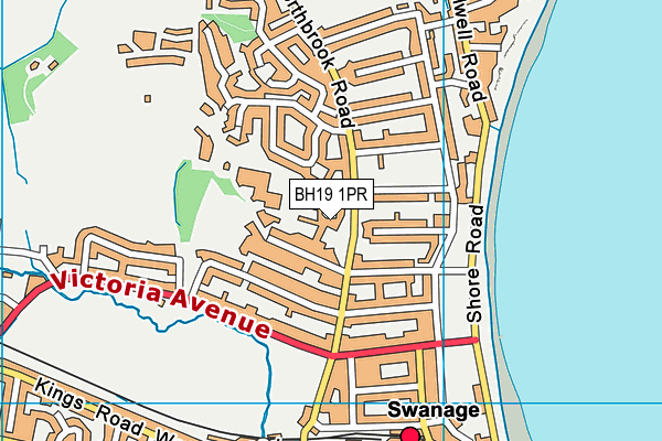 Purbeck View School map (BH19 1PR) - OS VectorMap District (Ordnance Survey)