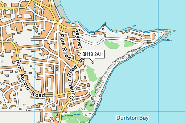 BH19 2AH map - OS VectorMap District (Ordnance Survey)