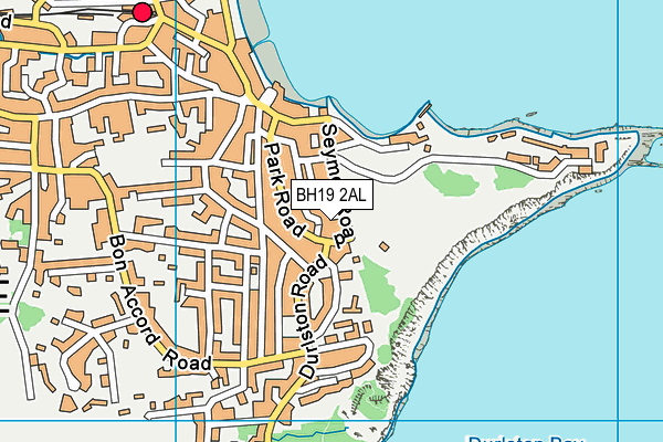 BH19 2AL map - OS VectorMap District (Ordnance Survey)