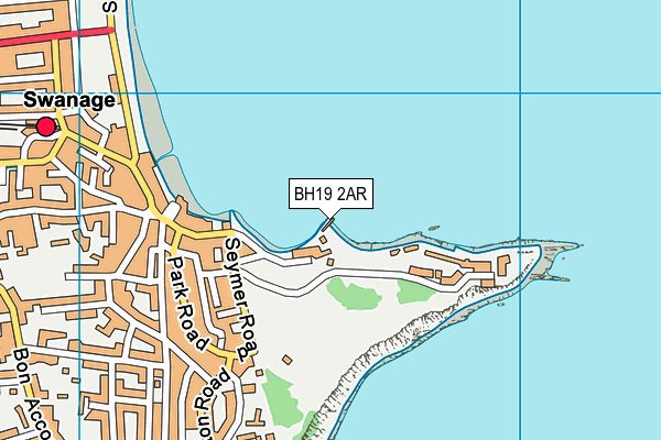 BH19 2AR map - OS VectorMap District (Ordnance Survey)