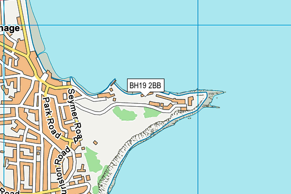 BH19 2BB map - OS VectorMap District (Ordnance Survey)