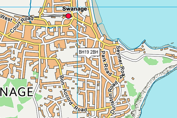 BH19 2BH map - OS VectorMap District (Ordnance Survey)