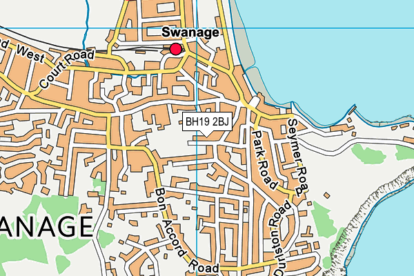 BH19 2BJ map - OS VectorMap District (Ordnance Survey)