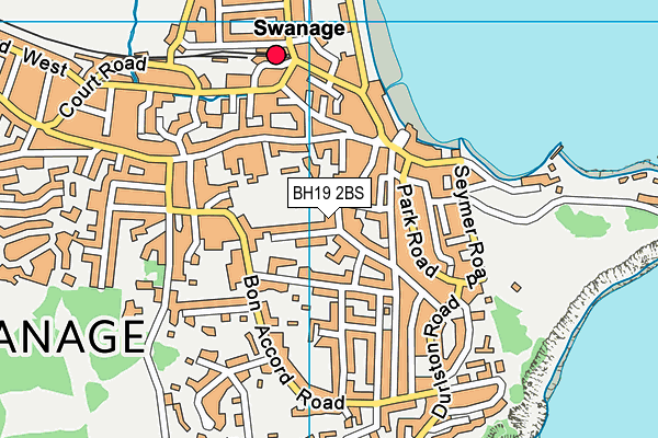 BH19 2BS map - OS VectorMap District (Ordnance Survey)