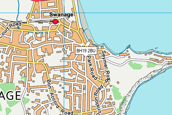 BH19 2BU map - OS VectorMap District (Ordnance Survey)
