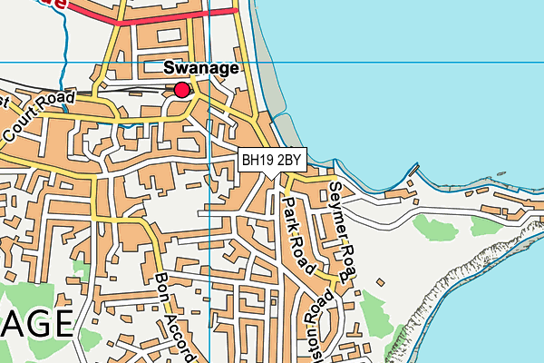 BH19 2BY map - OS VectorMap District (Ordnance Survey)