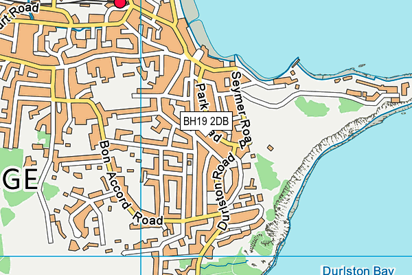 BH19 2DB map - OS VectorMap District (Ordnance Survey)