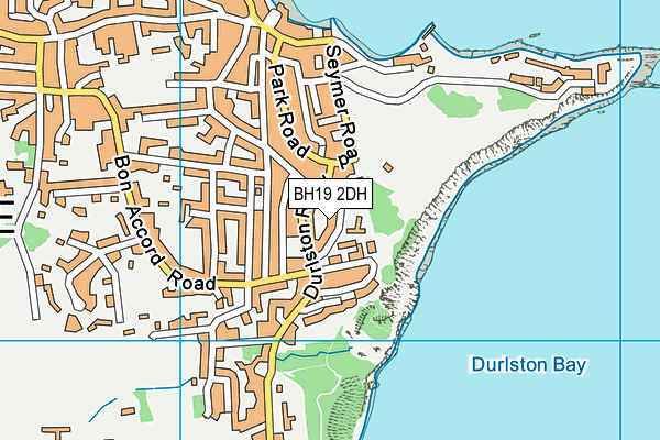 BH19 2DH map - OS VectorMap District (Ordnance Survey)