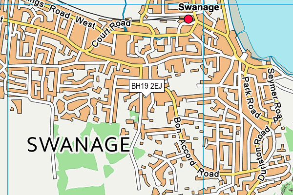 BH19 2EJ map - OS VectorMap District (Ordnance Survey)