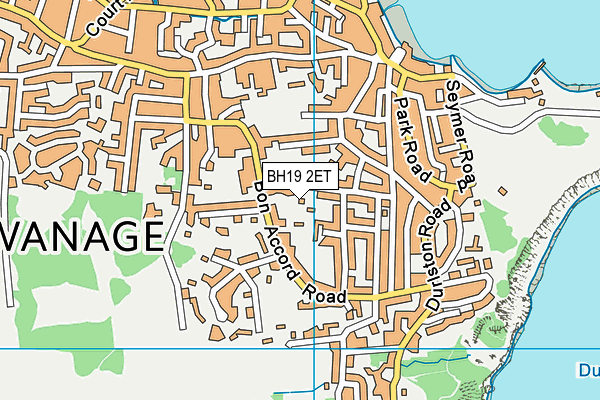 BH19 2ET map - OS VectorMap District (Ordnance Survey)