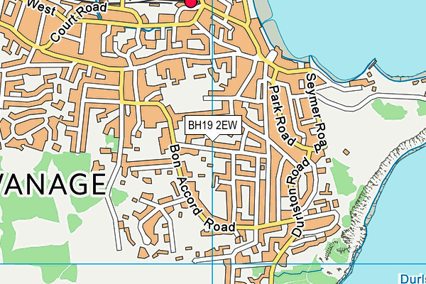 BH19 2EW map - OS VectorMap District (Ordnance Survey)