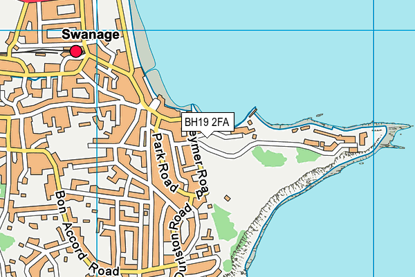 BH19 2FA map - OS VectorMap District (Ordnance Survey)