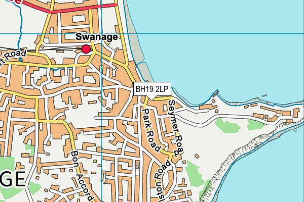 BH19 2LP map - OS VectorMap District (Ordnance Survey)