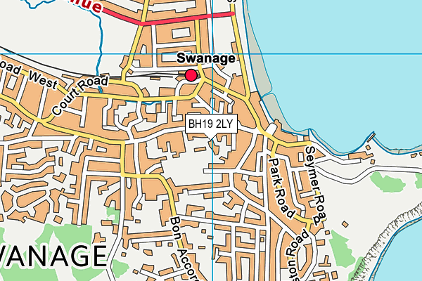 BH19 2LY map - OS VectorMap District (Ordnance Survey)