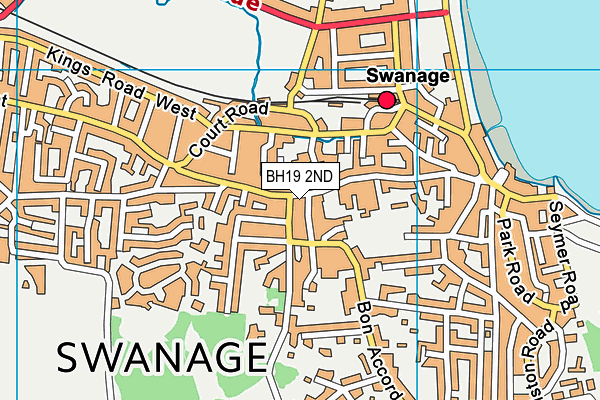BH19 2ND map - OS VectorMap District (Ordnance Survey)