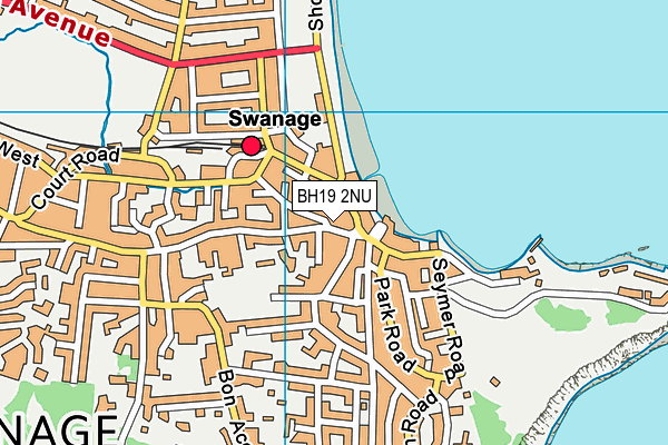 BH19 2NU map - OS VectorMap District (Ordnance Survey)