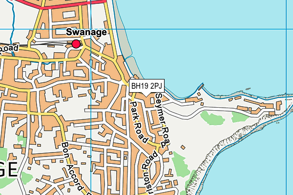 BH19 2PJ map - OS VectorMap District (Ordnance Survey)