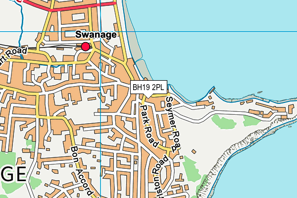 BH19 2PL map - OS VectorMap District (Ordnance Survey)