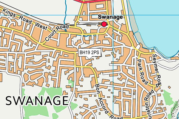 BH19 2PS map - OS VectorMap District (Ordnance Survey)