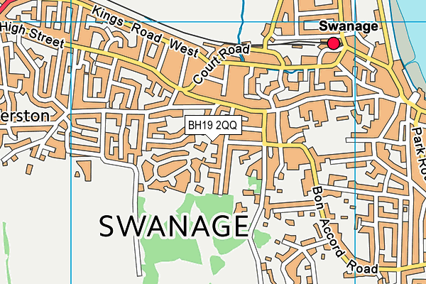 BH19 2QQ map - OS VectorMap District (Ordnance Survey)