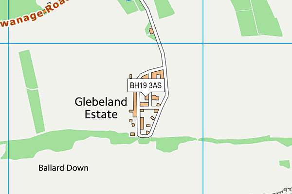 BH19 3AS map - OS VectorMap District (Ordnance Survey)