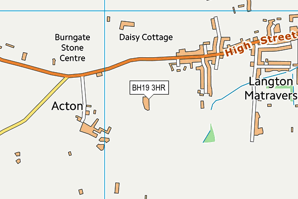 BH19 3HR map - OS VectorMap District (Ordnance Survey)
