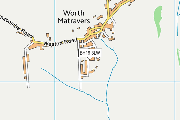 BH19 3LW map - OS VectorMap District (Ordnance Survey)