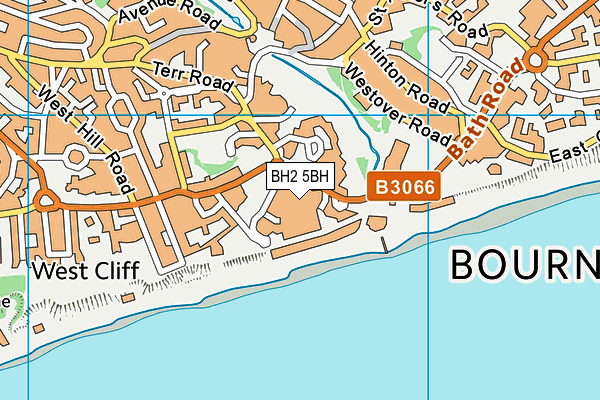 BH2 5BH map - OS VectorMap District (Ordnance Survey)