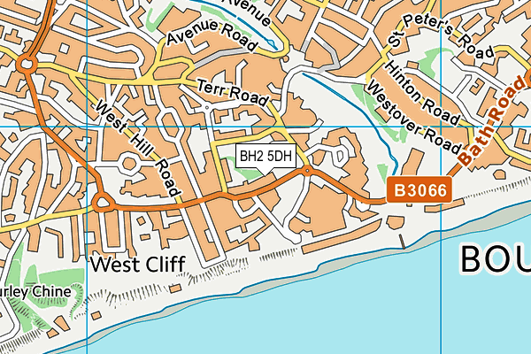 BH2 5DH map - OS VectorMap District (Ordnance Survey)