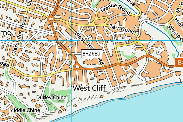 Wessex Leisure Club (Closed) map (BH2 5EU) - OS VectorMap District (Ordnance Survey)