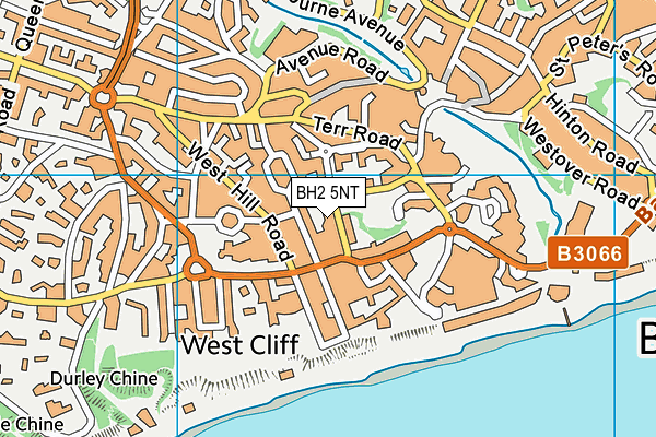 BH2 5NT map - OS VectorMap District (Ordnance Survey)