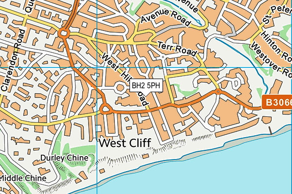 BH2 5PH map - OS VectorMap District (Ordnance Survey)