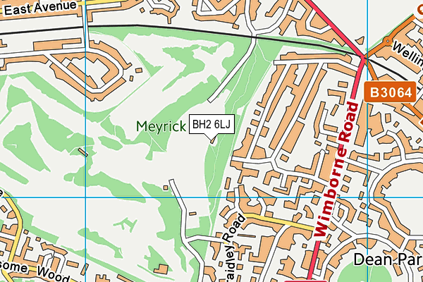 Meyrick Park map (BH2 6LJ) - OS VectorMap District (Ordnance Survey)