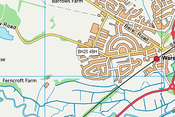 BH20 4BH map - OS VectorMap District (Ordnance Survey)