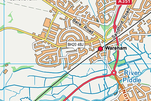 BH20 4BJ map - OS VectorMap District (Ordnance Survey)