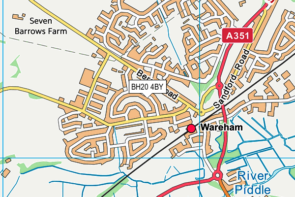 BH20 4BY map - OS VectorMap District (Ordnance Survey)