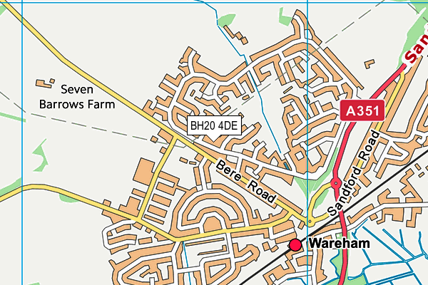 BH20 4DE map - OS VectorMap District (Ordnance Survey)