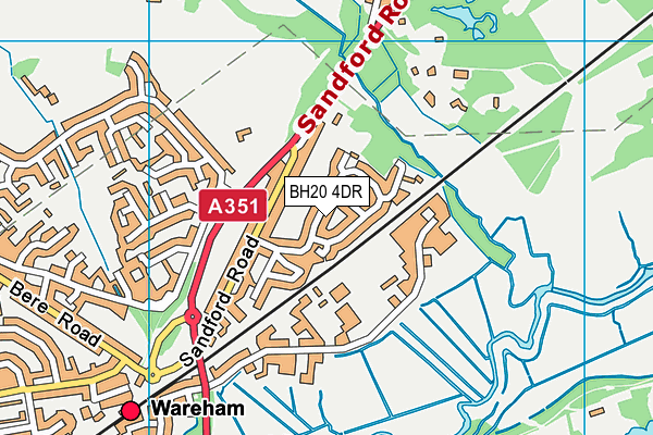 BH20 4DR map - OS VectorMap District (Ordnance Survey)