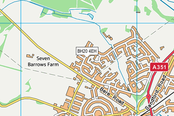 BH20 4EH map - OS VectorMap District (Ordnance Survey)