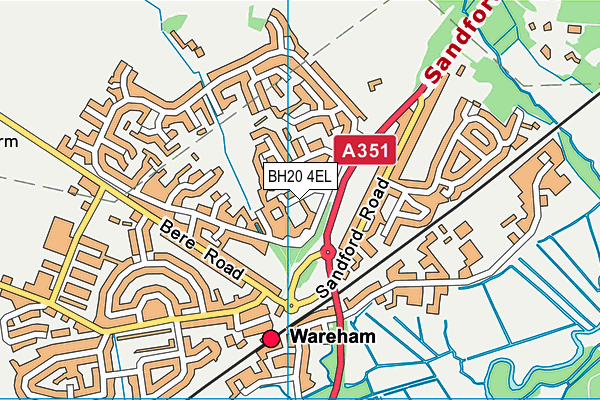 BH20 4EL map - OS VectorMap District (Ordnance Survey)