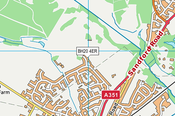 BH20 4ER map - OS VectorMap District (Ordnance Survey)