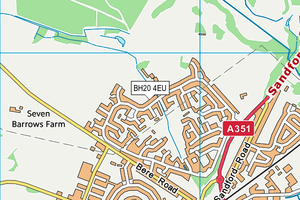 BH20 4EU map - OS VectorMap District (Ordnance Survey)