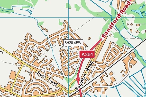 BH20 4EW map - OS VectorMap District (Ordnance Survey)