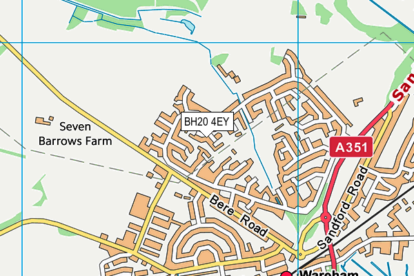 BH20 4EY map - OS VectorMap District (Ordnance Survey)