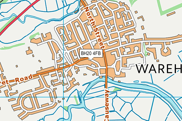 BH20 4FB map - OS VectorMap District (Ordnance Survey)