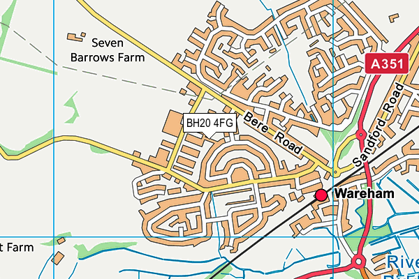 BH20 4FG map - OS VectorMap District (Ordnance Survey)